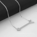 New Fashion Stainless Steel Jewelry Silver Jewelry Female Fishbone Pendant Necklace